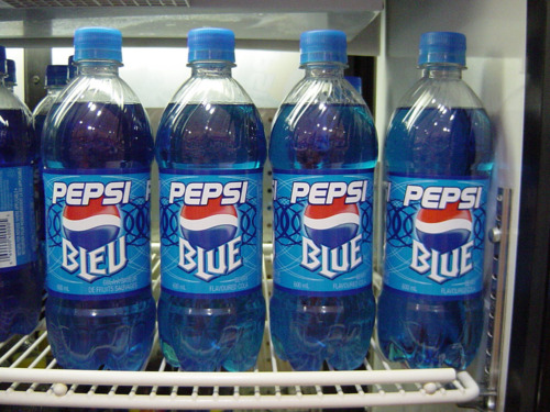 pepsi blue bottles